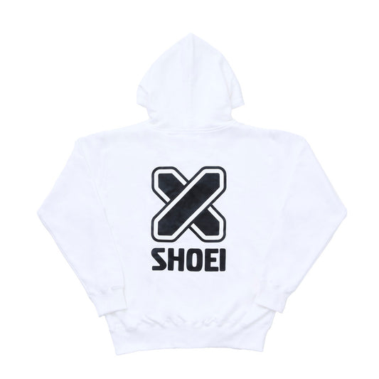 SHOEI Cross Logo Hoodie 2 F/Z White