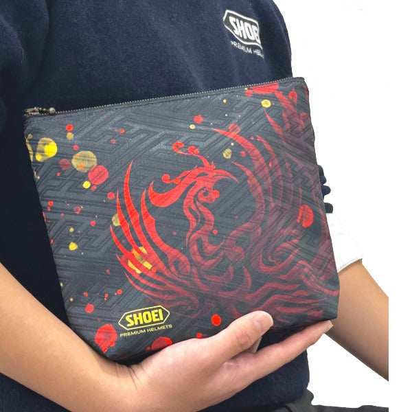 SHOEI  Kyoto Dyeing Workshop Sugishita Pouch RED